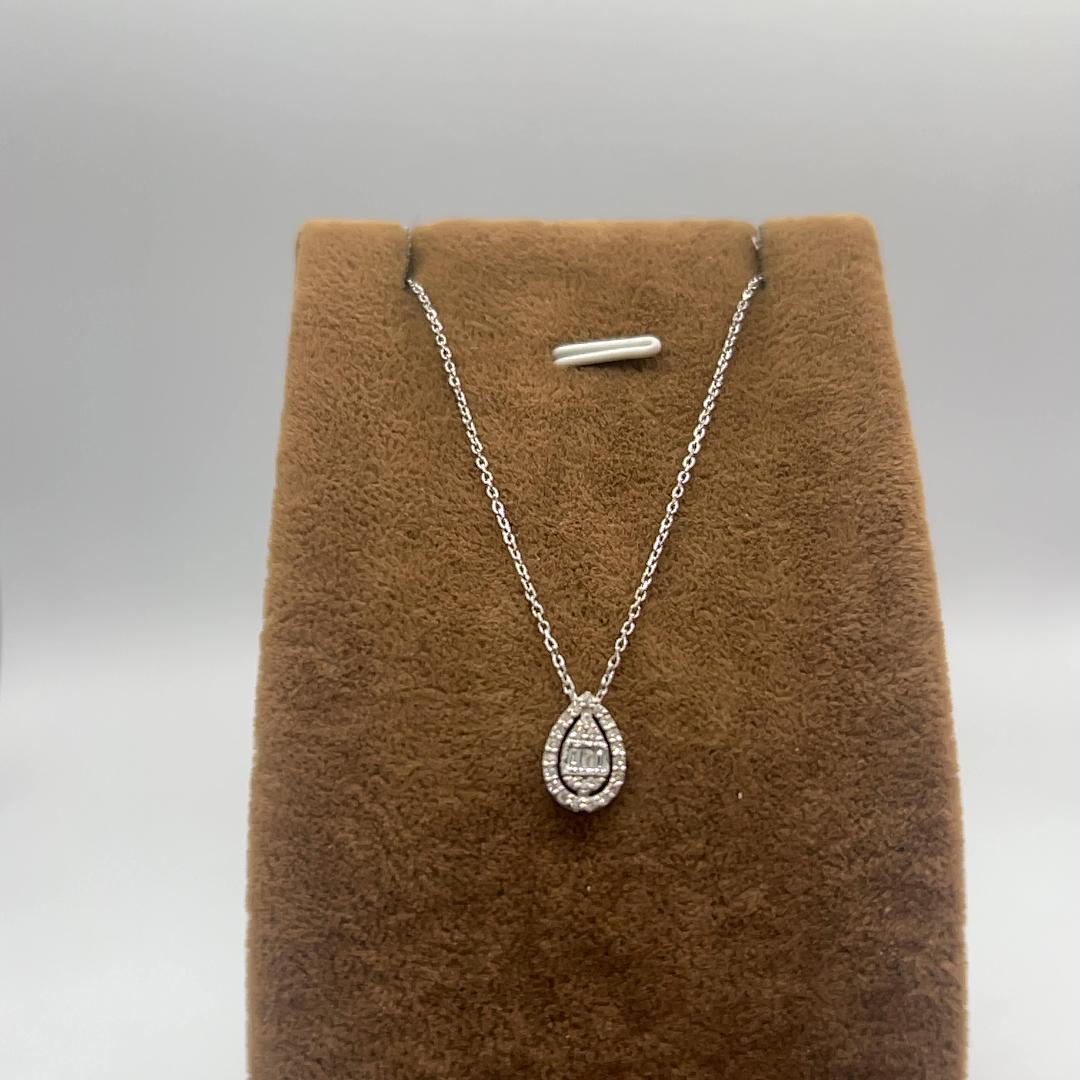 Pear Diamond Necklace