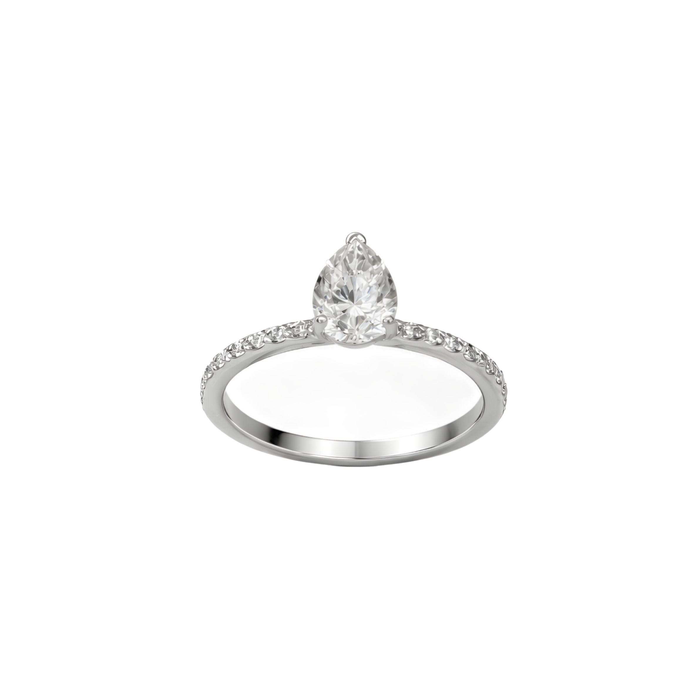 1.26 ct Pear Diamond Solitaire