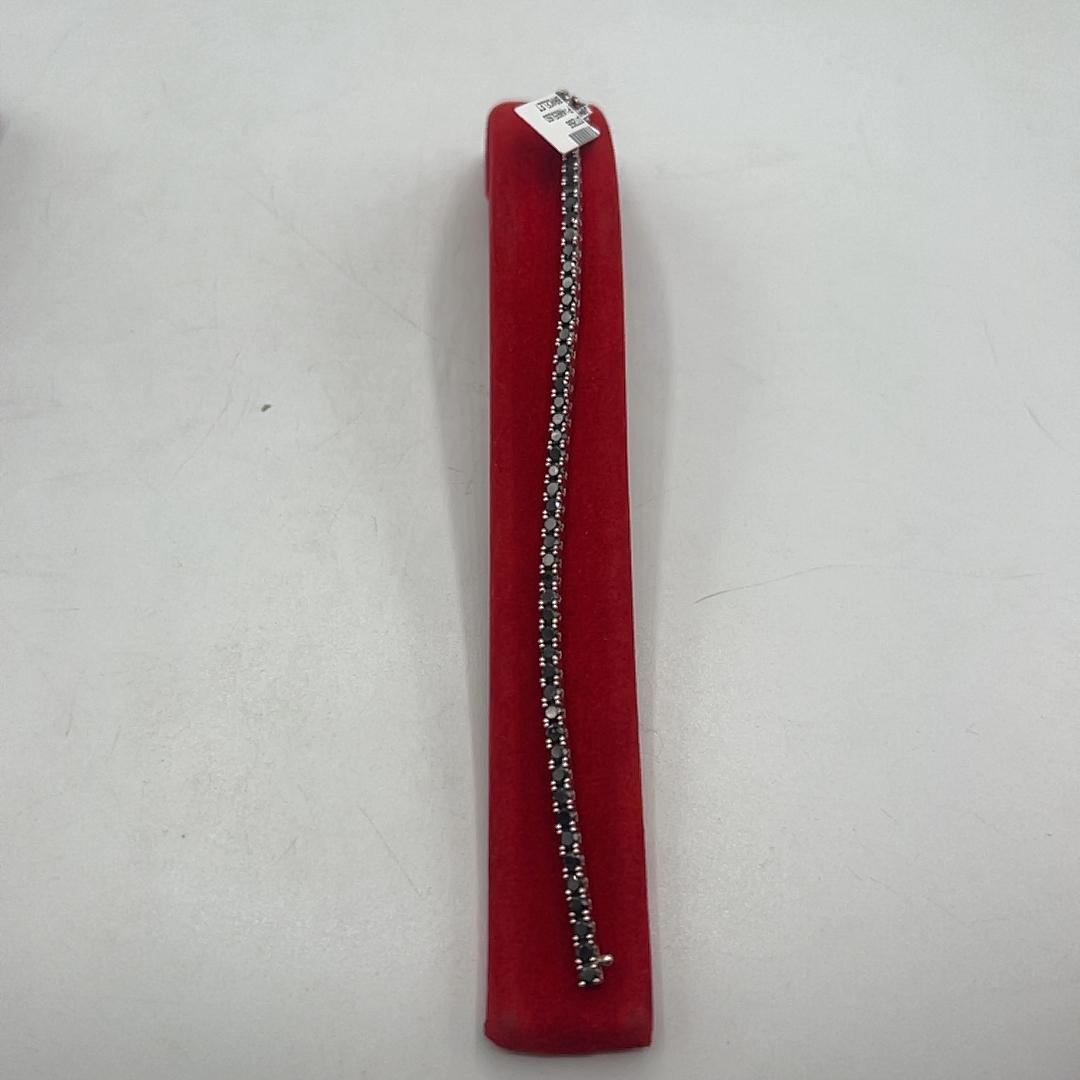 0.13 ct Black Diamond Tennis Bracelet