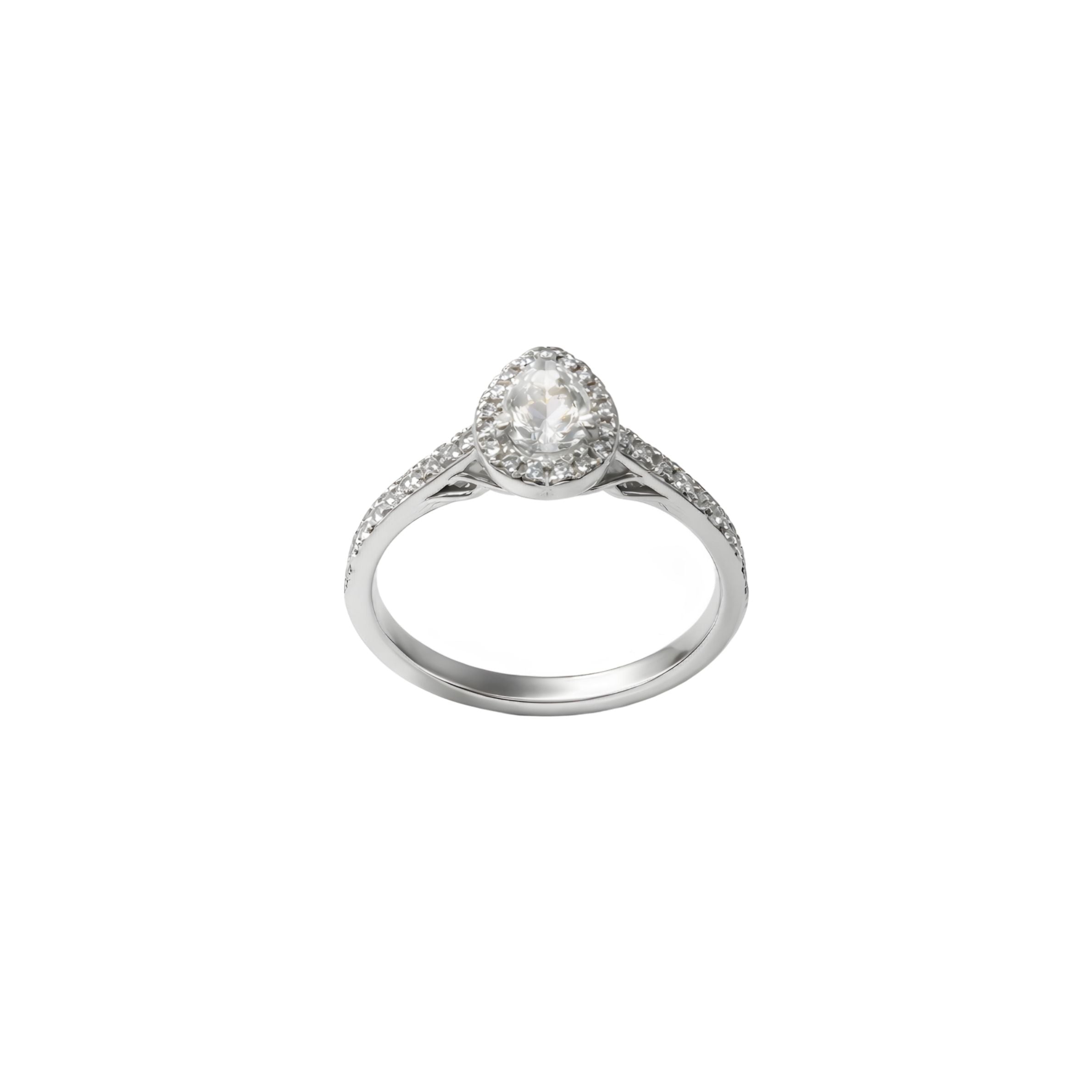 0.50 ct Pear Diamond Solitaire