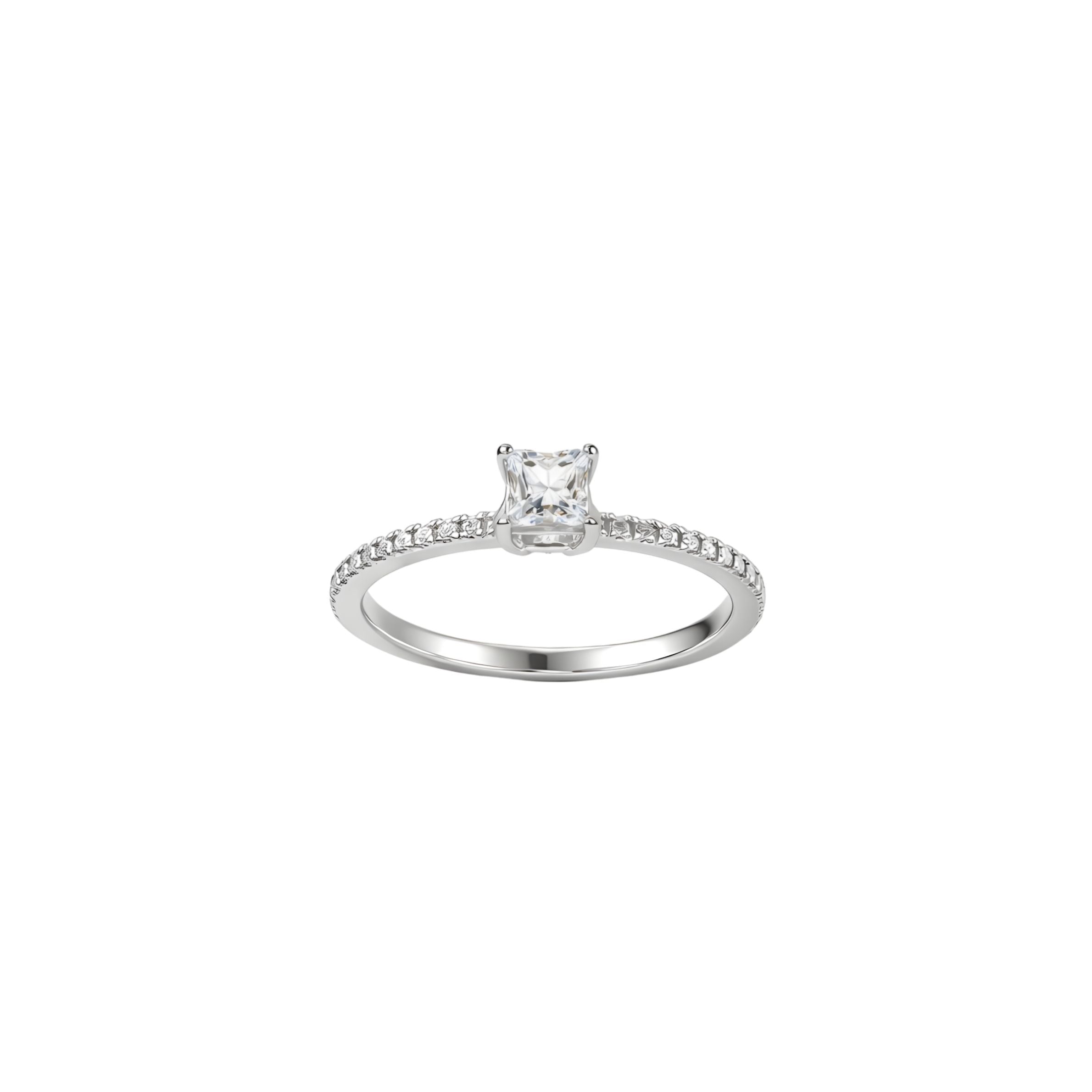 0.50ct Princess Diamond Solitaire