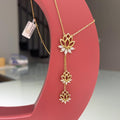 18k Lotus Flower Necklace