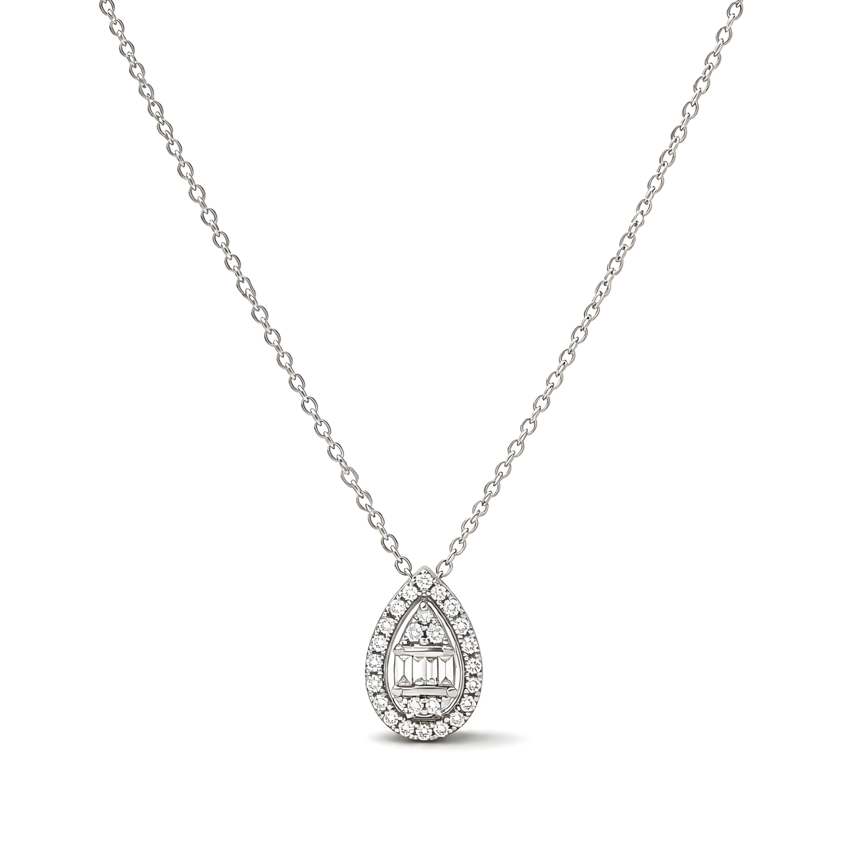 Pear Diamond Necklace