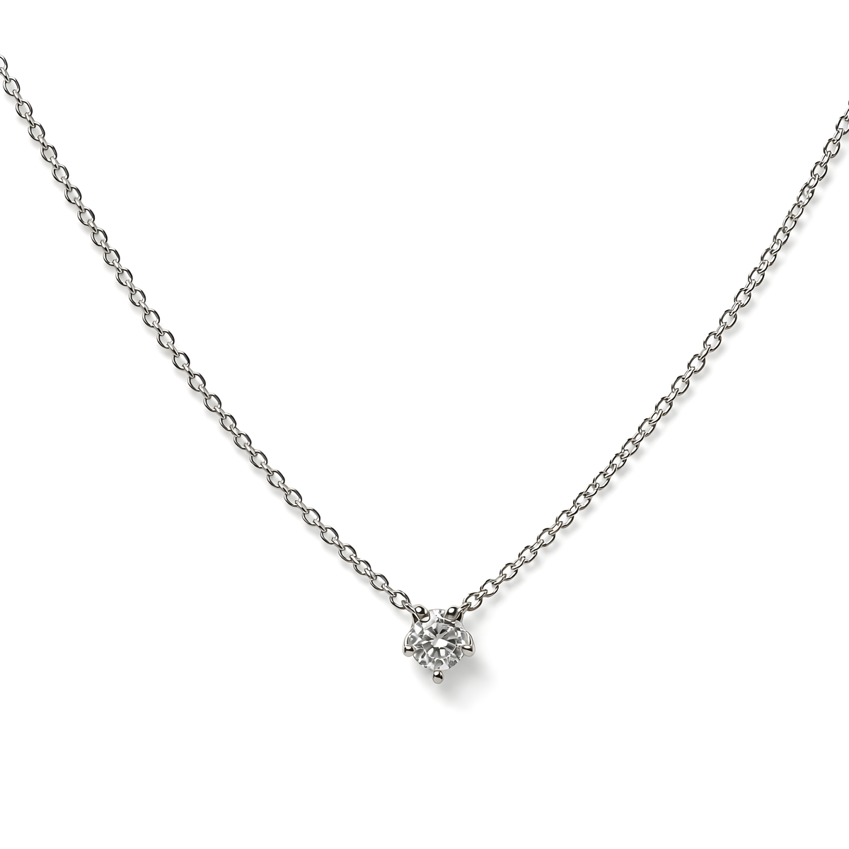 Round Diamond Necklace