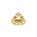 18k Lotus Ring