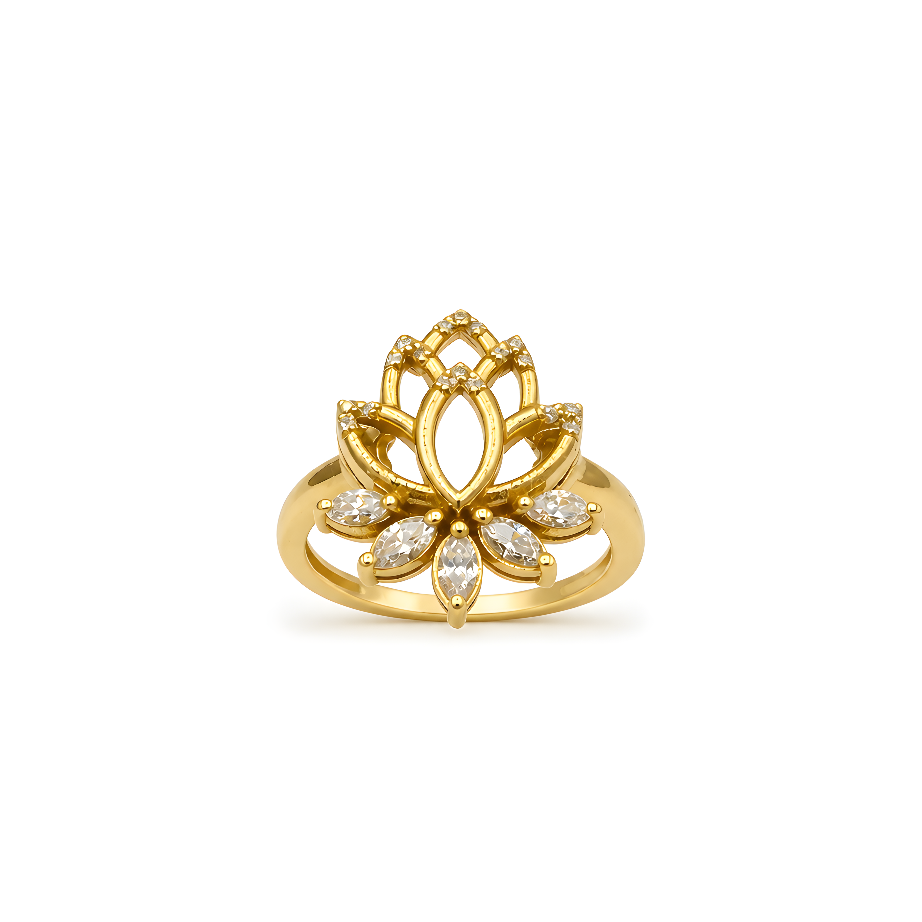 18k Lotus Ring