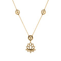 18k Lotus Necklace