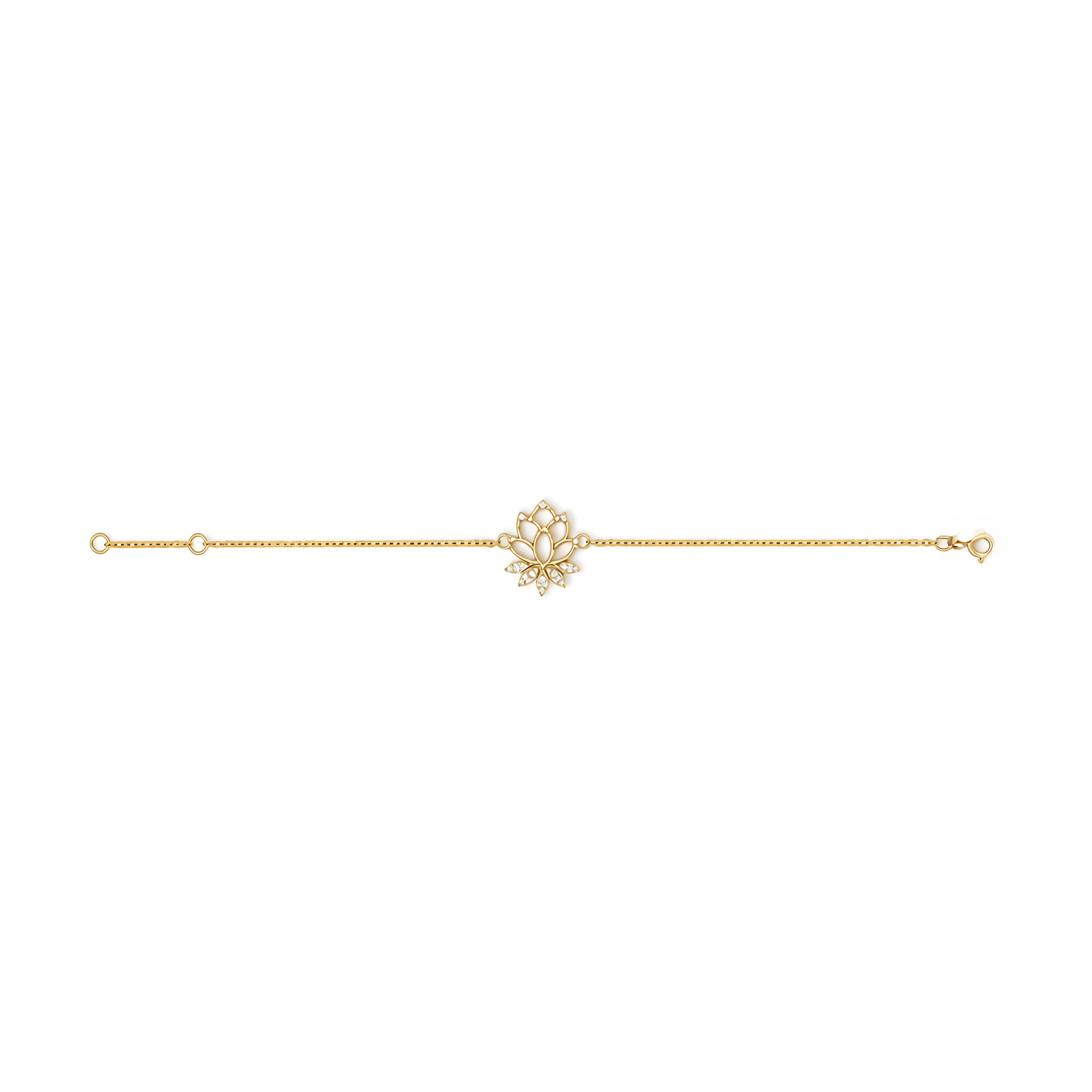 18k Lotus Bracelet