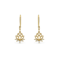 18k Lotus Earrings