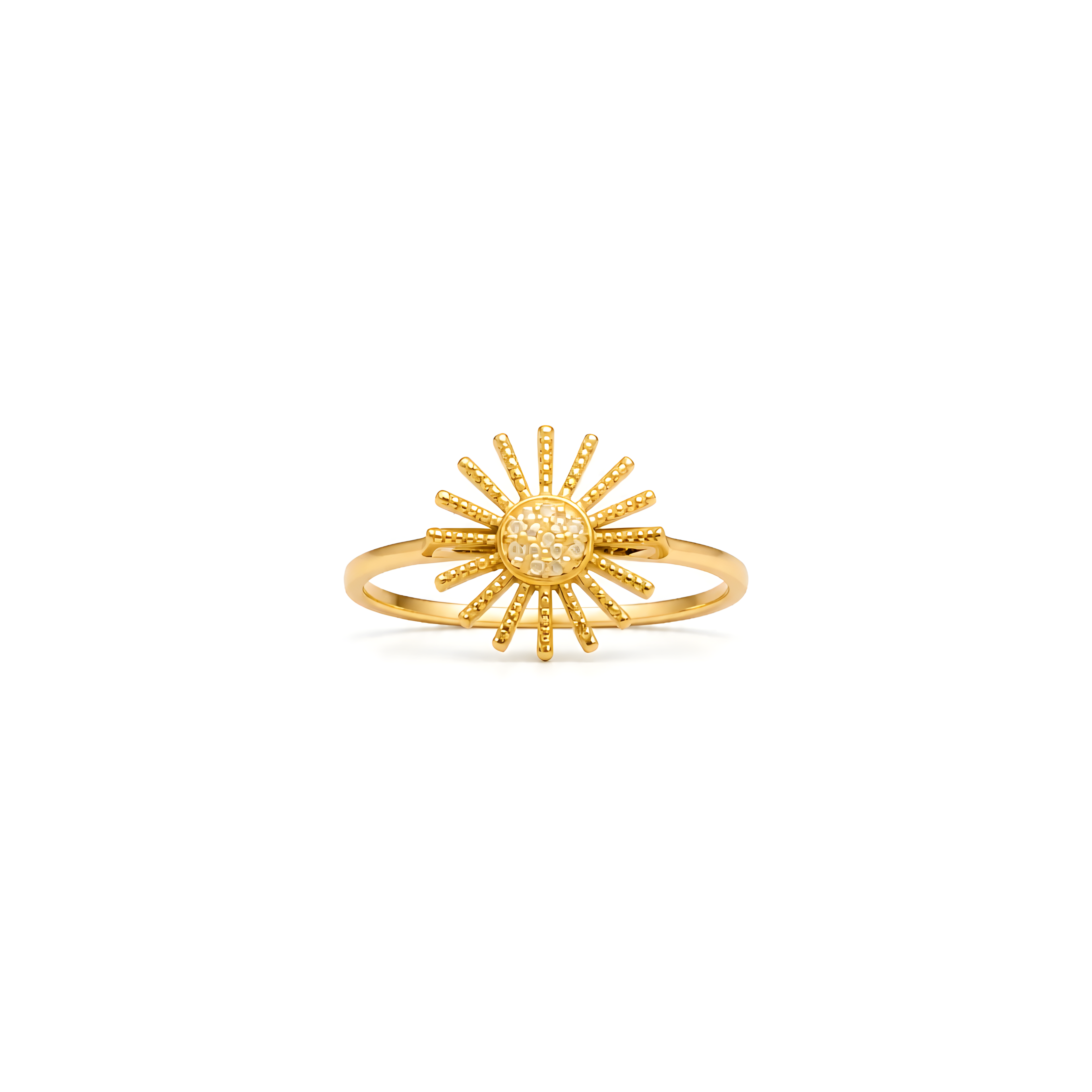 18k Sun Ring