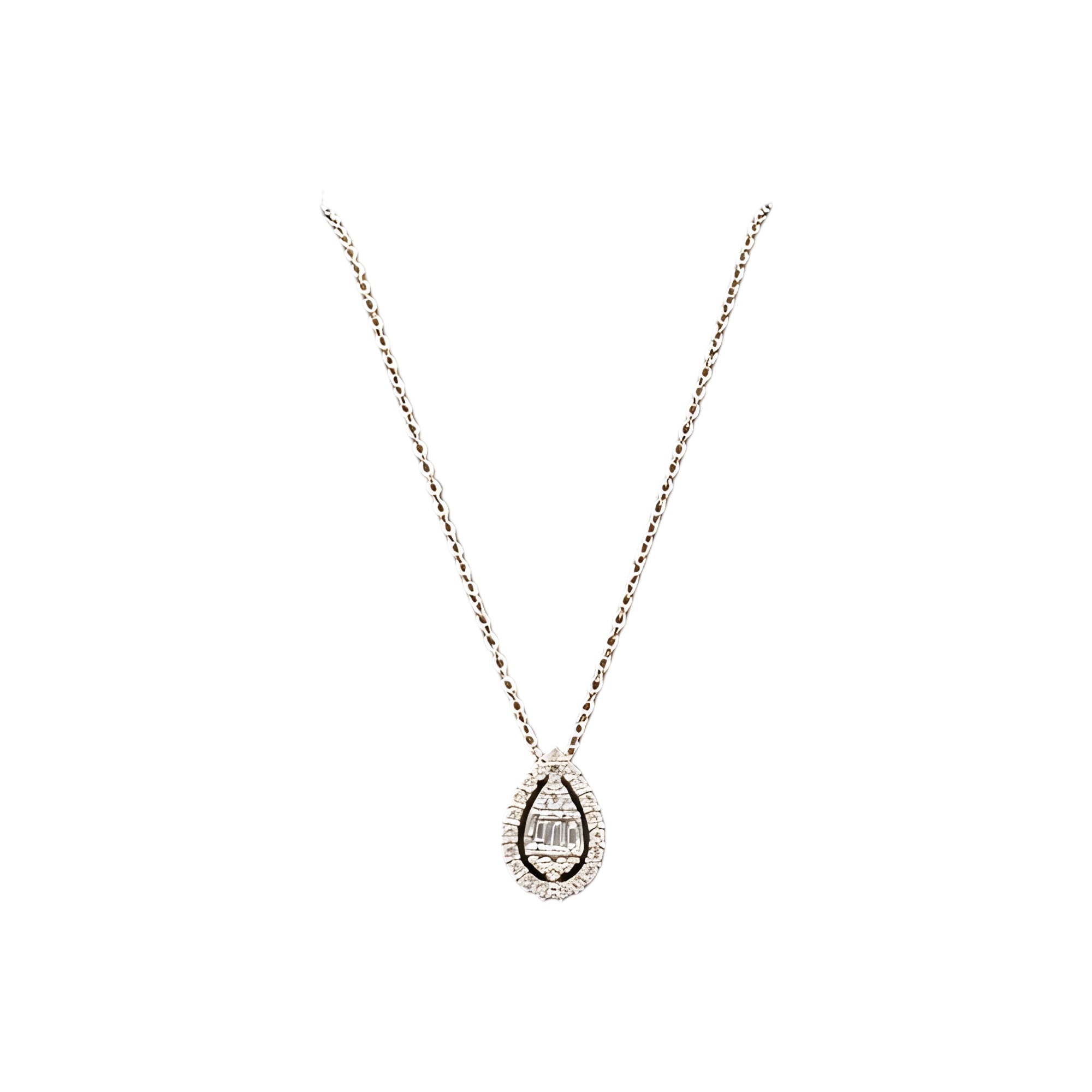 Pear Diamond Necklace