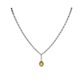 1.58 ct Yellow Sapphire Necklace