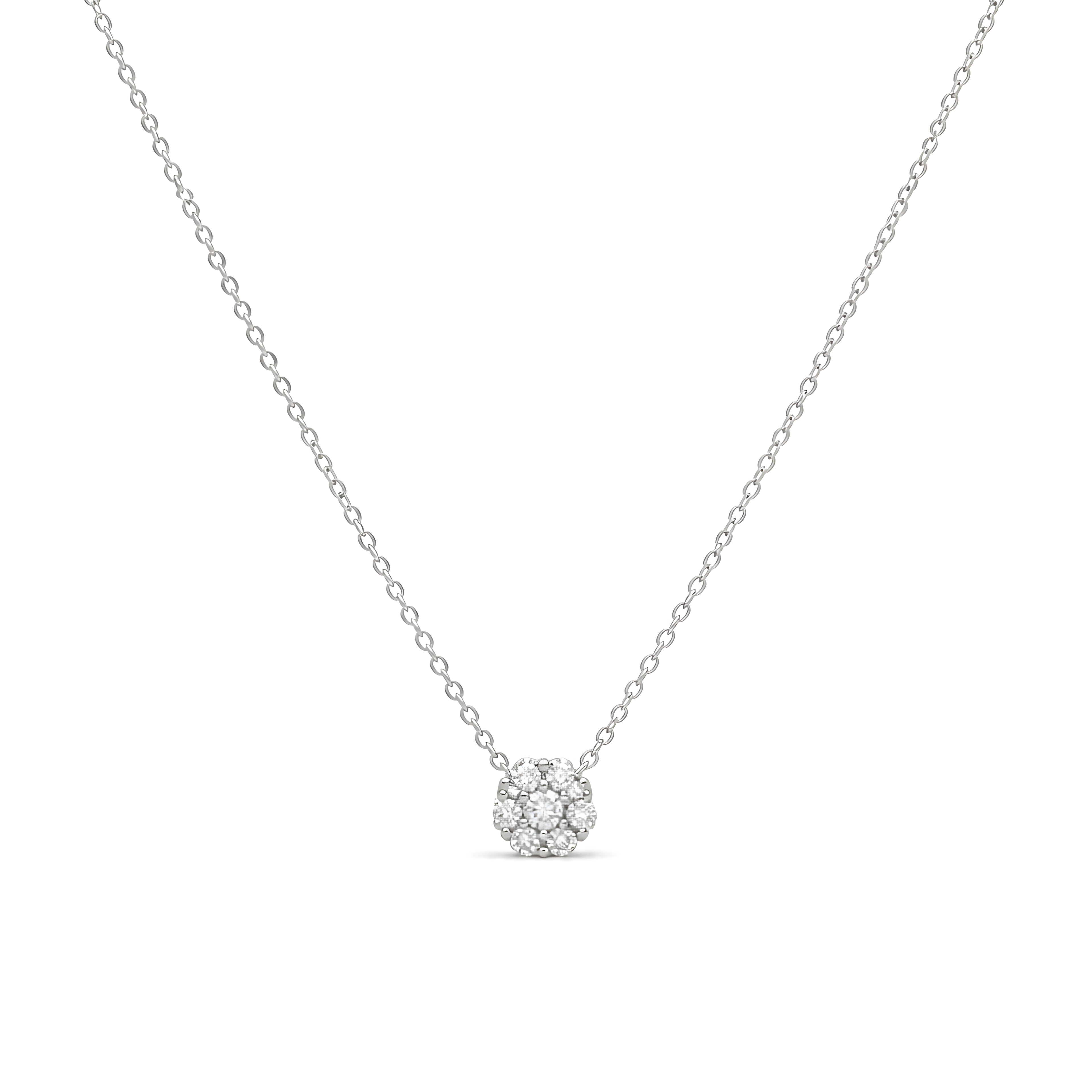 Flower Diamond Necklace
