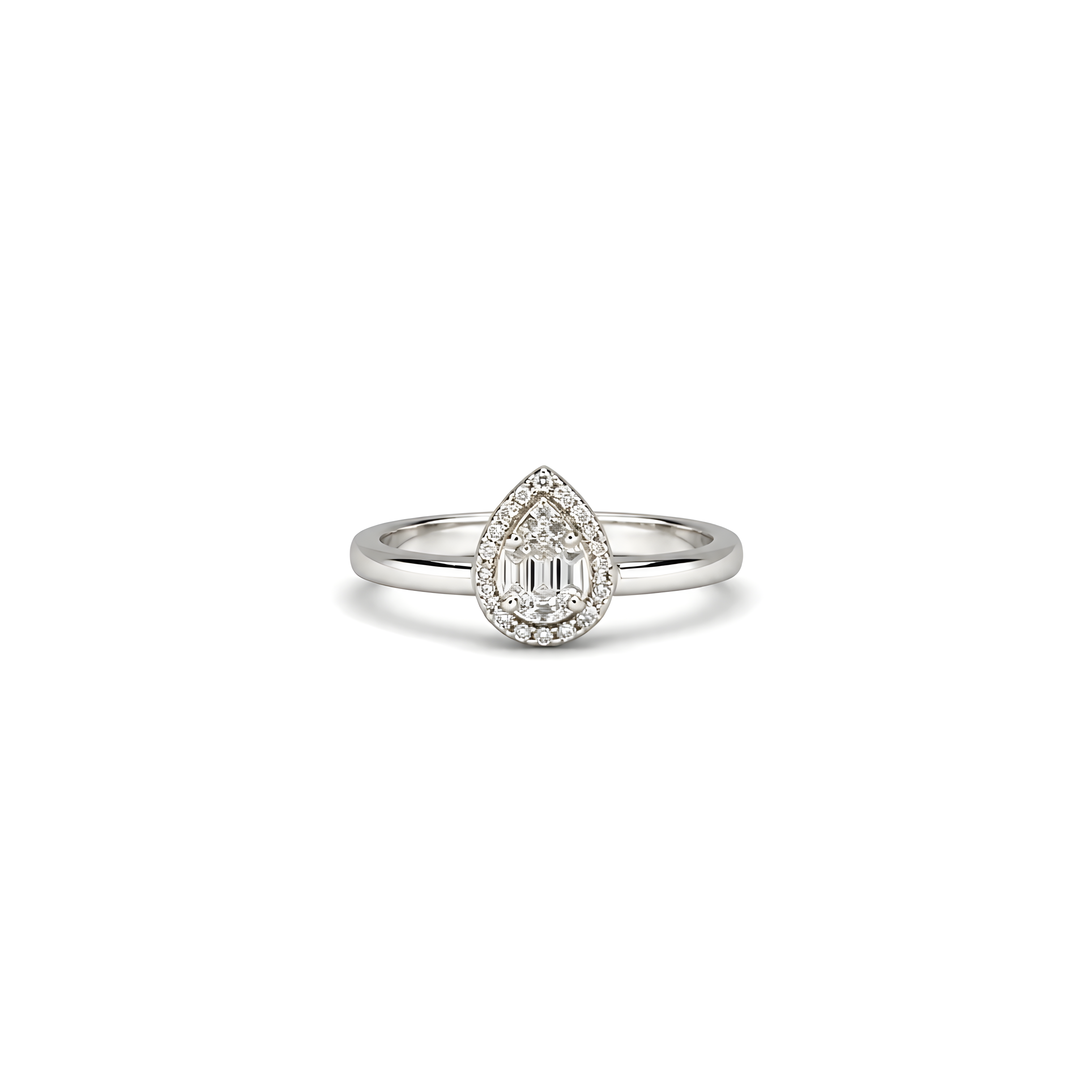 Pear Diamond Ring