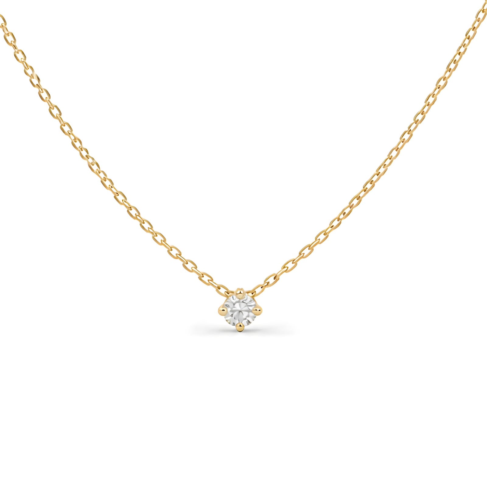 Round Diamond Necklace